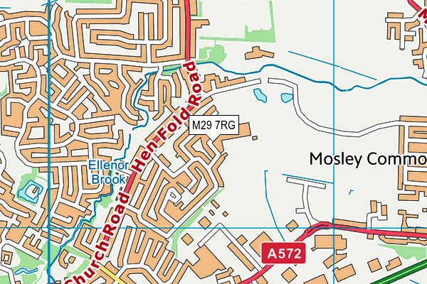 M29 7RG map - OS VectorMap District (Ordnance Survey)