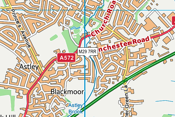 M29 7RR map - OS VectorMap District (Ordnance Survey)