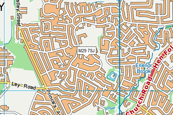 M29 7SJ map - OS VectorMap District (Ordnance Survey)
