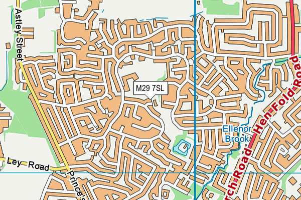 M29 7SL map - OS VectorMap District (Ordnance Survey)