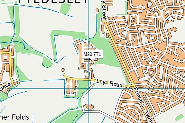 M29 7TL map - OS VectorMap District (Ordnance Survey)