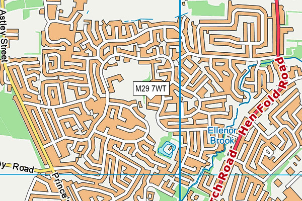 M29 7WT map - OS VectorMap District (Ordnance Survey)
