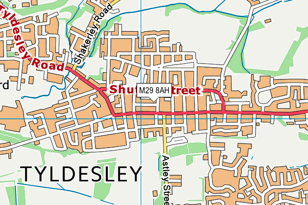 M29 8AH map - OS VectorMap District (Ordnance Survey)