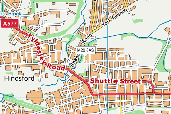 M29 8AS map - OS VectorMap District (Ordnance Survey)