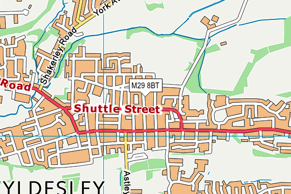 M29 8BT map - OS VectorMap District (Ordnance Survey)