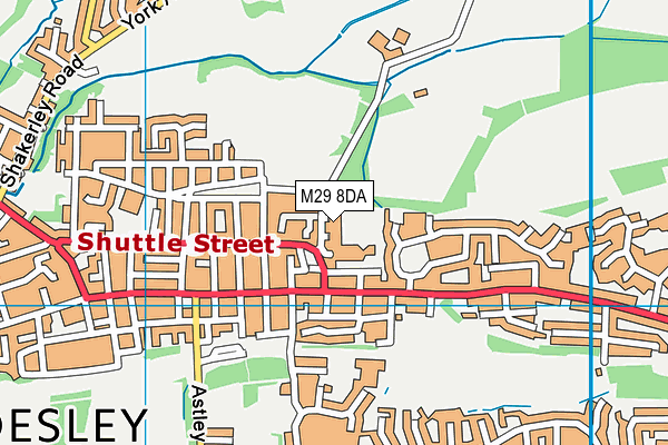 M29 8DA map - OS VectorMap District (Ordnance Survey)