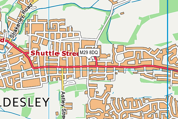 M29 8DQ map - OS VectorMap District (Ordnance Survey)