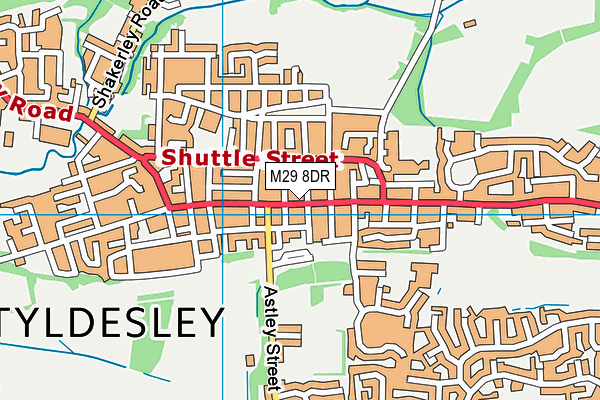 M29 8DR map - OS VectorMap District (Ordnance Survey)