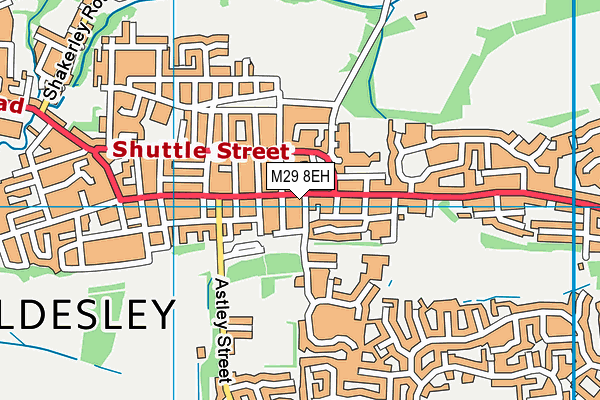 M29 8EH map - OS VectorMap District (Ordnance Survey)