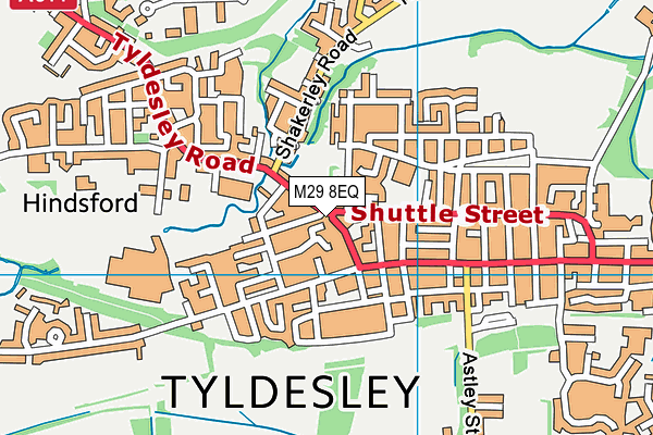 M29 8EQ map - OS VectorMap District (Ordnance Survey)