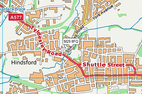 M29 8FQ map - OS VectorMap District (Ordnance Survey)