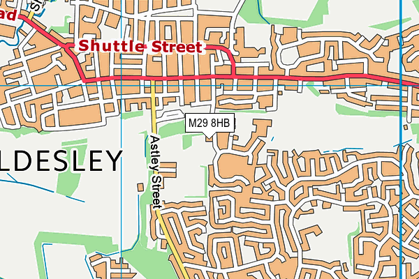 M29 8HB map - OS VectorMap District (Ordnance Survey)