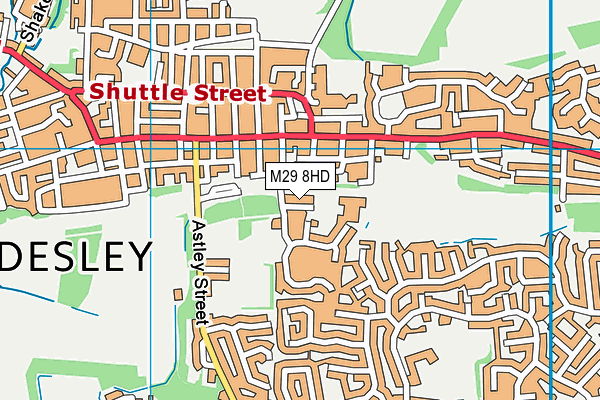 M29 8HD map - OS VectorMap District (Ordnance Survey)