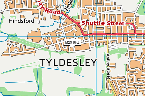 M29 8HZ map - OS VectorMap District (Ordnance Survey)