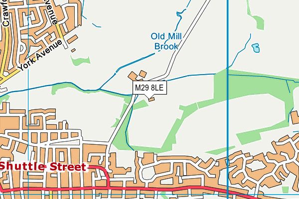 M29 8LE map - OS VectorMap District (Ordnance Survey)