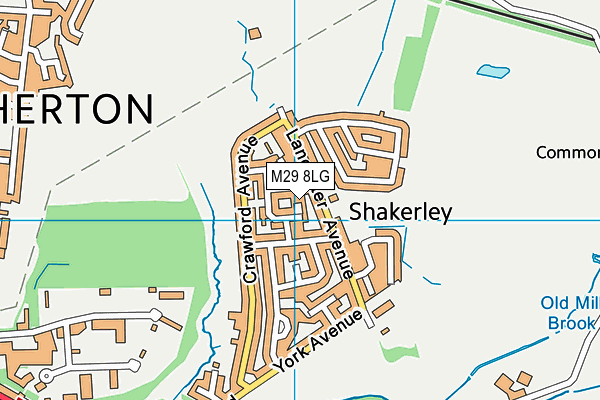 M29 8LG map - OS VectorMap District (Ordnance Survey)