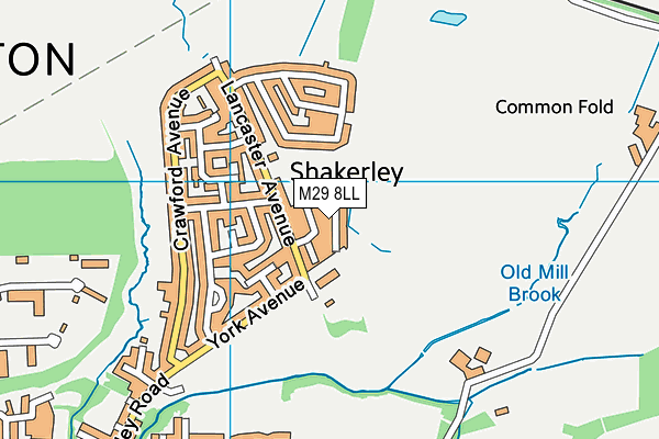 M29 8LL map - OS VectorMap District (Ordnance Survey)