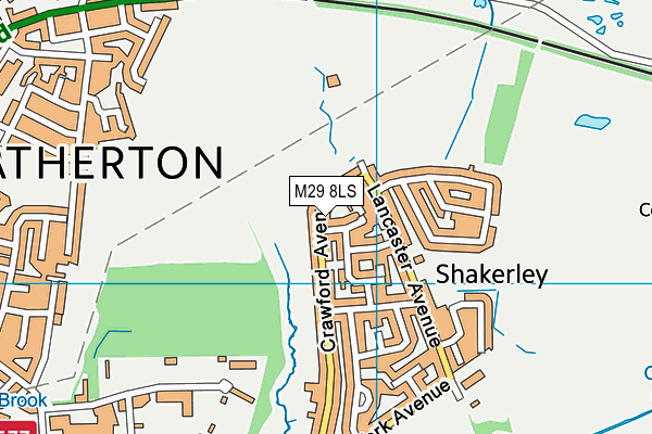 M29 8LS map - OS VectorMap District (Ordnance Survey)