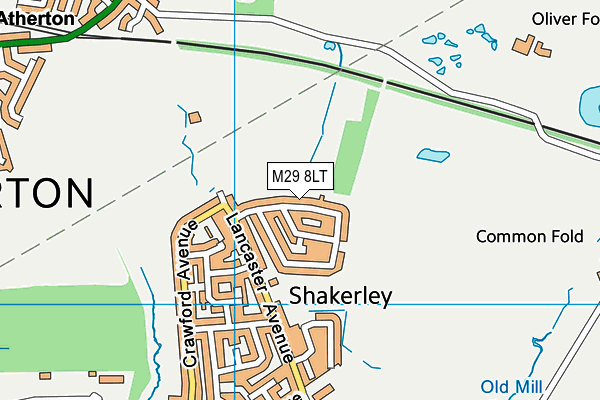 M29 8LT map - OS VectorMap District (Ordnance Survey)