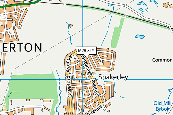 M29 8LY map - OS VectorMap District (Ordnance Survey)