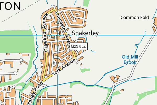 M29 8LZ map - OS VectorMap District (Ordnance Survey)