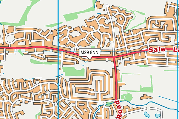 M29 8NN map - OS VectorMap District (Ordnance Survey)
