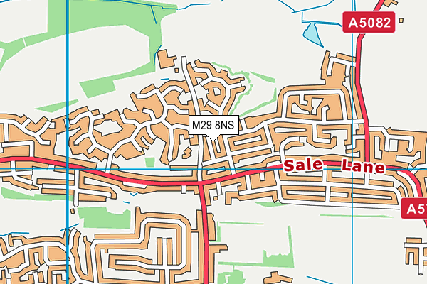 M29 8NS map - OS VectorMap District (Ordnance Survey)