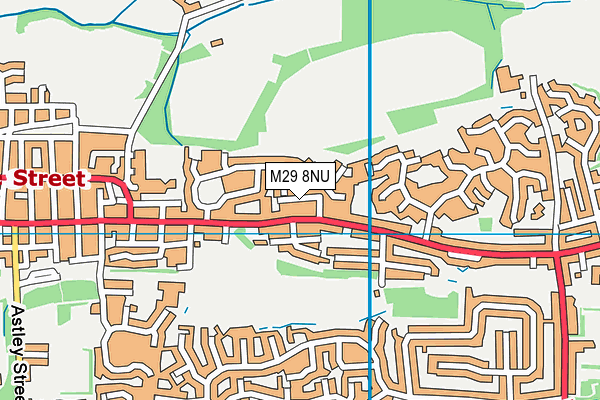M29 8NU map - OS VectorMap District (Ordnance Survey)