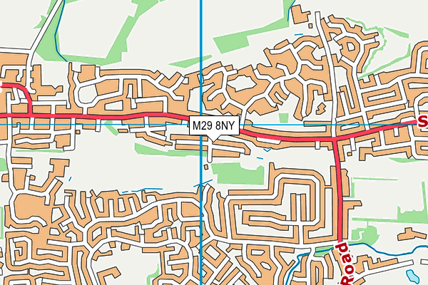 M29 8NY map - OS VectorMap District (Ordnance Survey)