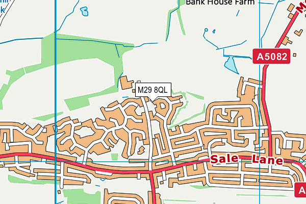 M29 8QL map - OS VectorMap District (Ordnance Survey)