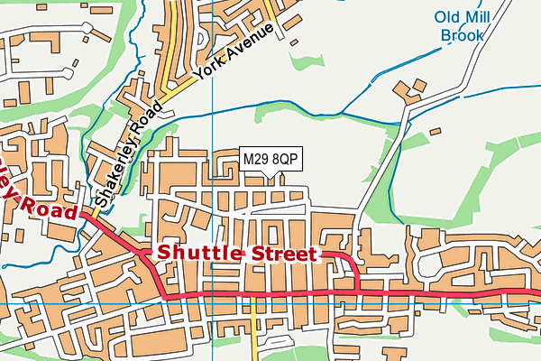 M29 8QP map - OS VectorMap District (Ordnance Survey)