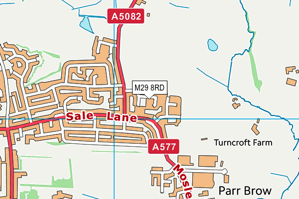 M29 8RD map - OS VectorMap District (Ordnance Survey)