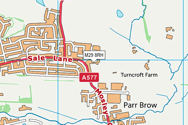 M29 8RH map - OS VectorMap District (Ordnance Survey)