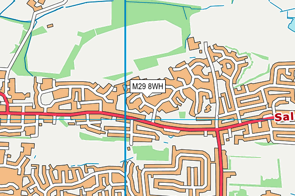 M29 8WH map - OS VectorMap District (Ordnance Survey)