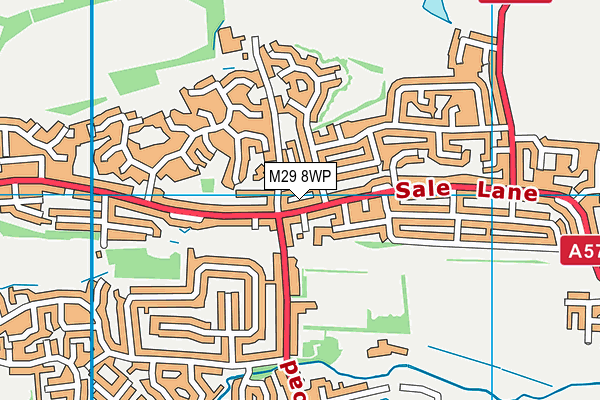 M29 8WP map - OS VectorMap District (Ordnance Survey)