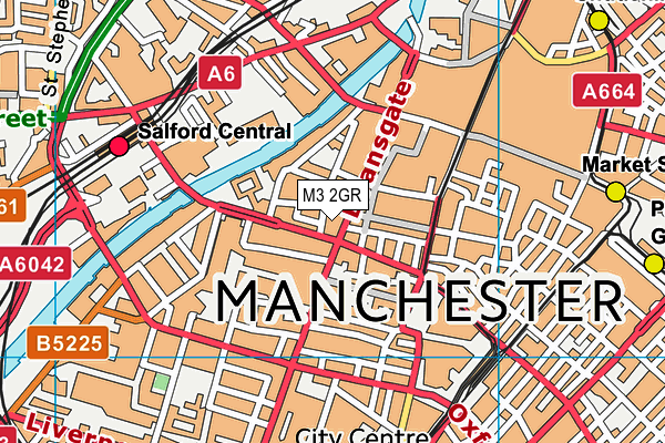 M3 2GR map - OS VectorMap District (Ordnance Survey)