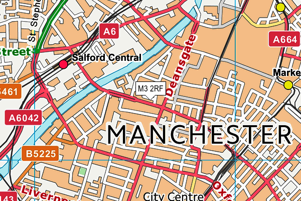 M3 2RF map - OS VectorMap District (Ordnance Survey)