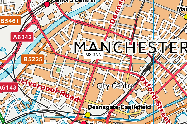 M3 3NN map - OS VectorMap District (Ordnance Survey)