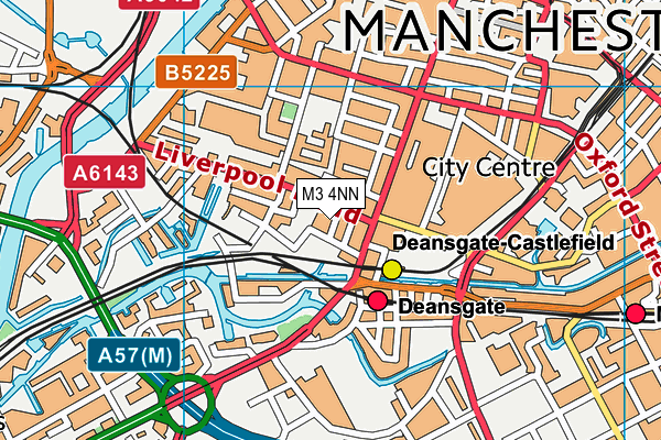 M3 4NN map - OS VectorMap District (Ordnance Survey)