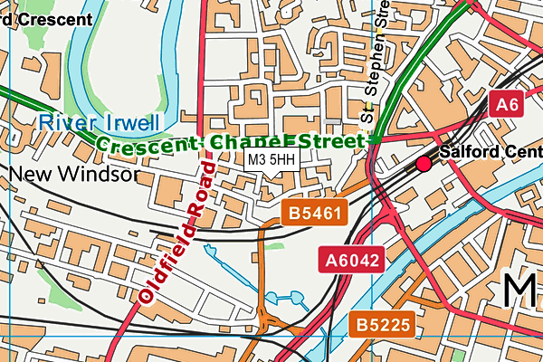 M3 5HH map - OS VectorMap District (Ordnance Survey)