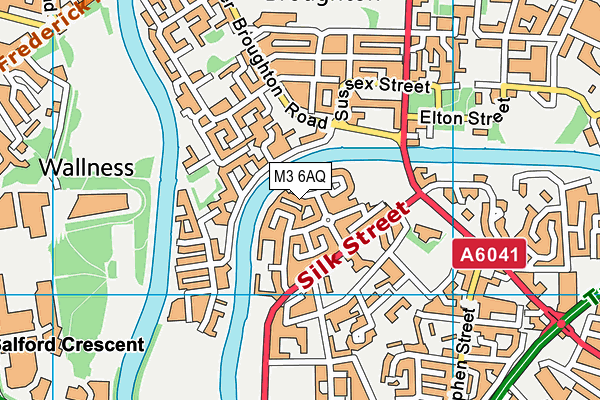 M3 6AQ map - OS VectorMap District (Ordnance Survey)