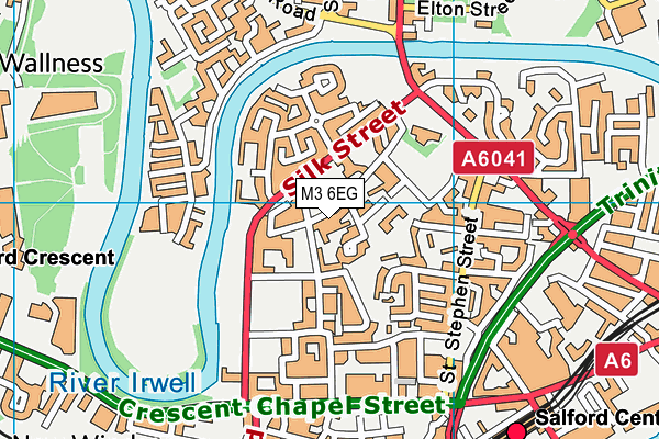 M3 6EG map - OS VectorMap District (Ordnance Survey)