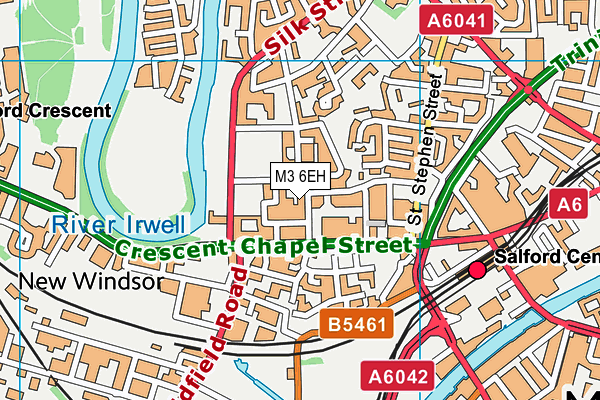 M3 6EH map - OS VectorMap District (Ordnance Survey)