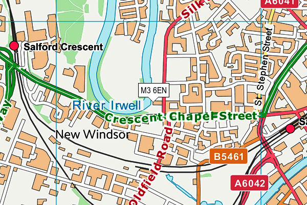 M3 6EN map - OS VectorMap District (Ordnance Survey)