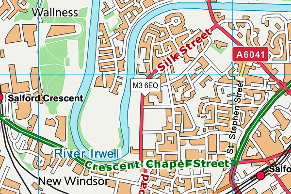 M3 6EQ map - OS VectorMap District (Ordnance Survey)