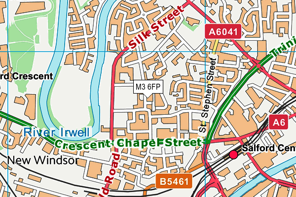 M3 6FP map - OS VectorMap District (Ordnance Survey)