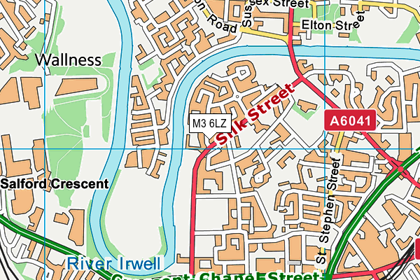 M3 6LZ map - OS VectorMap District (Ordnance Survey)