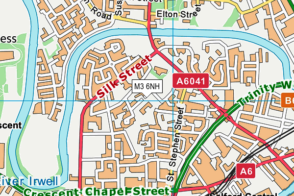 M3 6NH map - OS VectorMap District (Ordnance Survey)