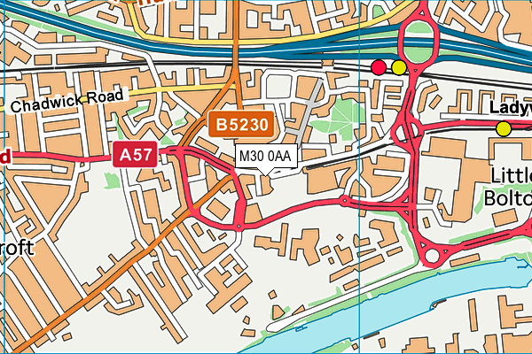 M30 0AA map - OS VectorMap District (Ordnance Survey)