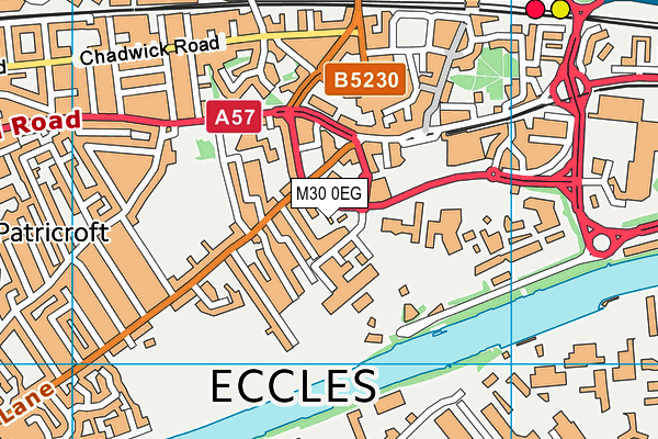 M30 0EG map - OS VectorMap District (Ordnance Survey)